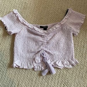 Forever 21 smocked crop top